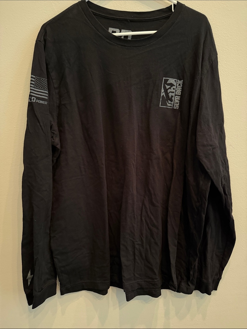 Black Long-Sleeve Shirt with Sub-Brk Logo - Men's
